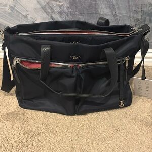 Knomo London Blenheim navy 14” laptop/travel tote bag